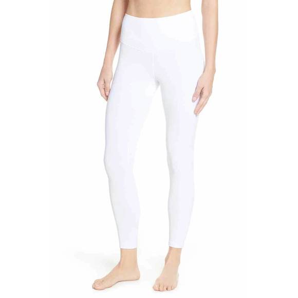 NEW FREE PEOPLE movement formation high waist ankle leggings in white - Picture 1 of 7